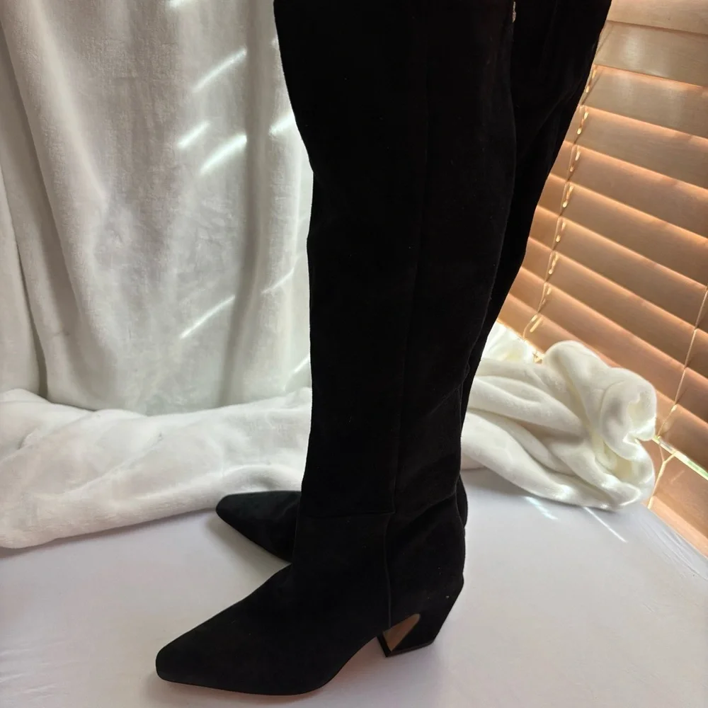 Sam Edelman Sulema Suede Boots Size 6 black NWOT - Picture 3 of 12